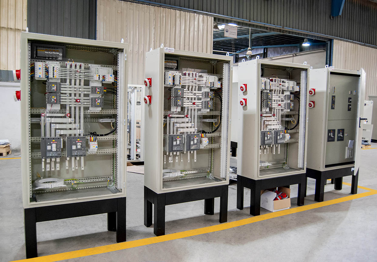 Custom electrical low voltage panel board installation