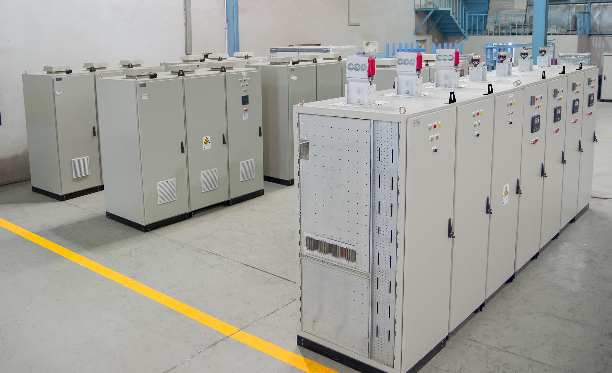 Custom generator synchronization panel manufactured for industrial use