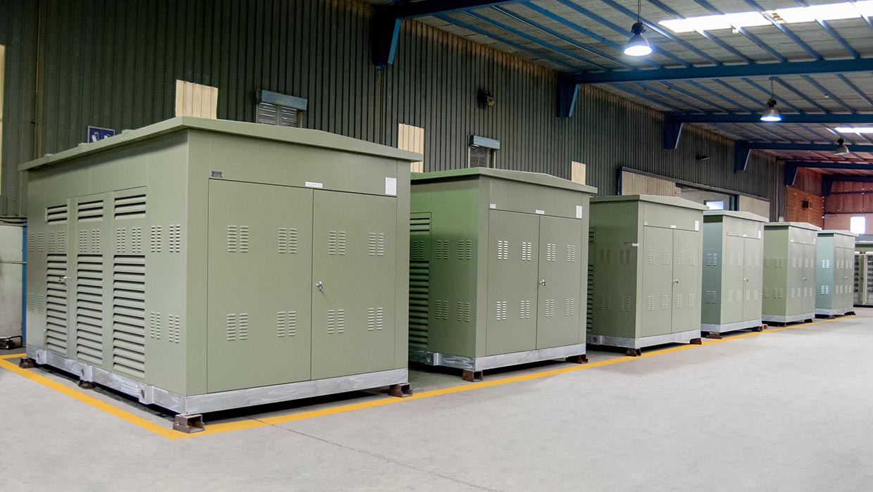 Package Substation panels manufactured by EAMFCO in Saudi Arabia